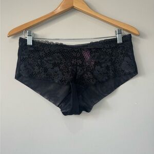 Adore Me NWT Elegant Black Lace Women's Intimate panties Large